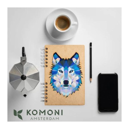 carnet bois komoni loup carnet bois komoni loup