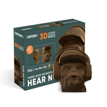 CARTONIC® - Modèle Wise Monkeys - HEAR no evil