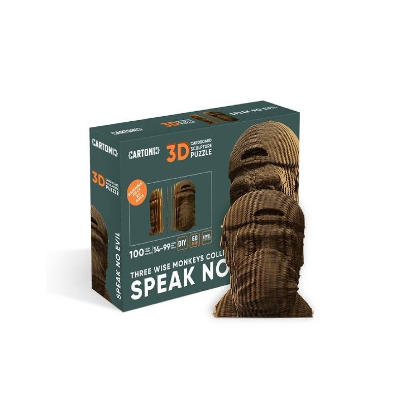 CARTONIC® - Modèle Wise Monkeys - SPEAK no evil