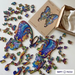 Happy Puzzle® Bois - Papillon
