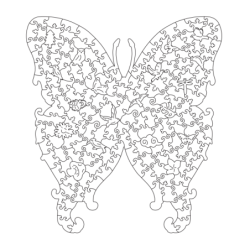 Happy Puzzle® Bois - Papillon