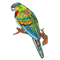 Happy Puzzle® Bois - Perroquet