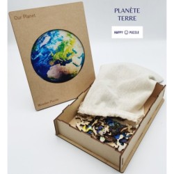 Happy Puzzle® Bois - Planète terre