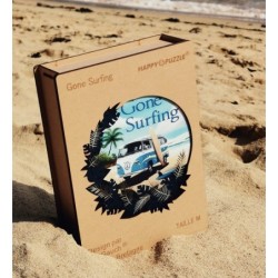 Happy Puzzle® Bois - Design Exclusif "Gone Surfing" par l'artiste Riv Gauch®