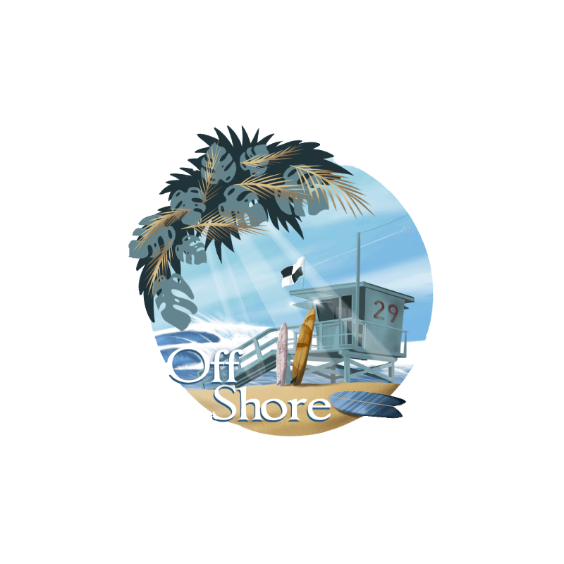 Happy Puzzle® Bois - Design Exclusif "Off Shore" par l'artiste Riv Gauch®