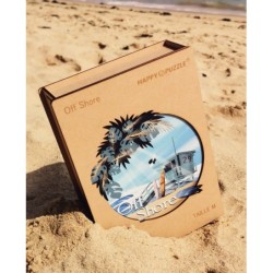 Happy Puzzle® Bois - Design Exclusif "Off Shore" par l'artiste Riv Gauch®