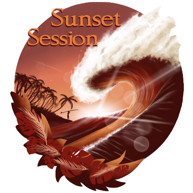 Happy Puzzle® Bois - Design Exclusif "Sunset Session" par l'artiste Riv Gauch®