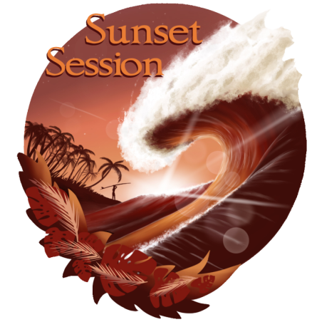 Happy Puzzle® Bois - Design Exclusif "Sunset Session" par l'artiste Riv Gauch®