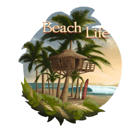 Happy Puzzle® Bois - Design Exclusif "Beach Life" par l'artiste Riv Gauch®