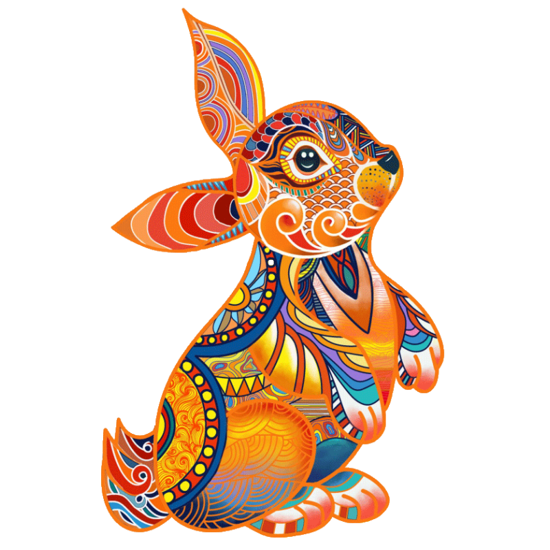 Happy Puzzle® Bois - Lapin