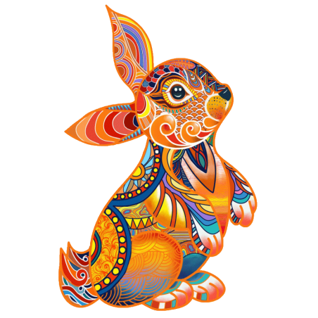 Happy Puzzle® Bois - Lapin