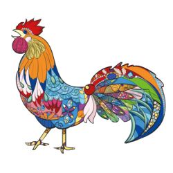 Happy Puzzle® Bois - Coq
