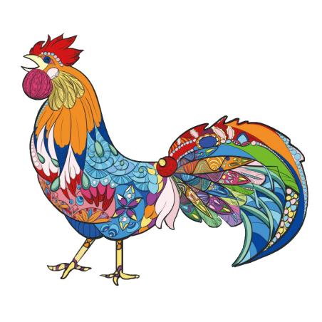 Happy Puzzle® Bois - Coq