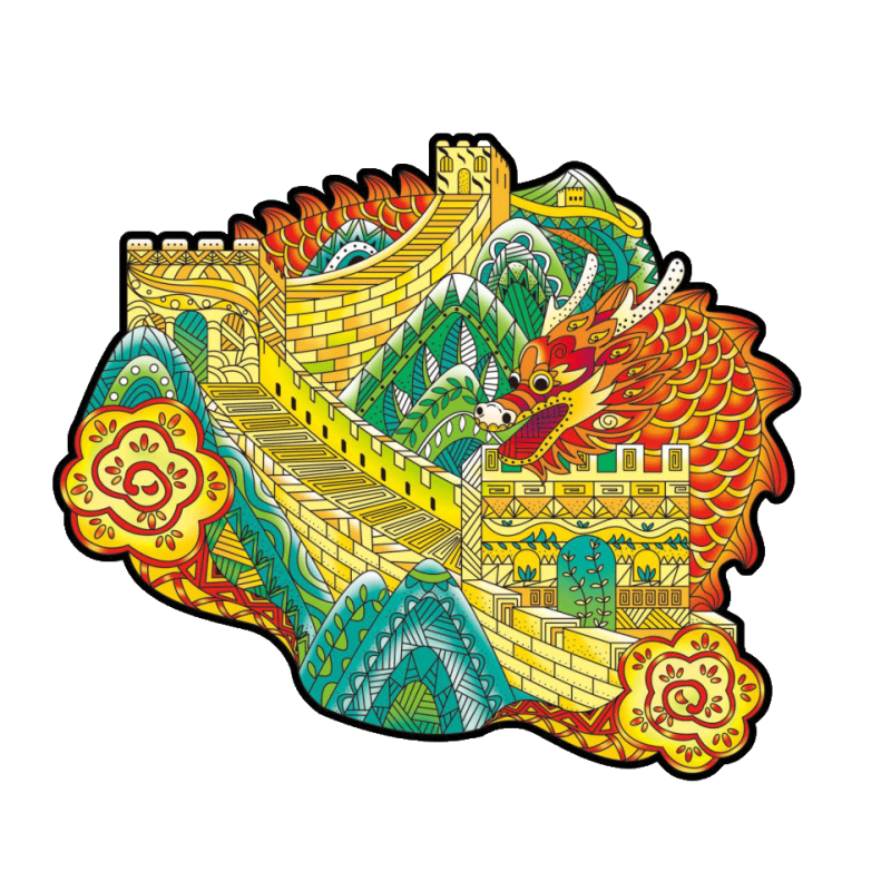 Happy Puzzle® Bois - Merveilles du monde - Chine