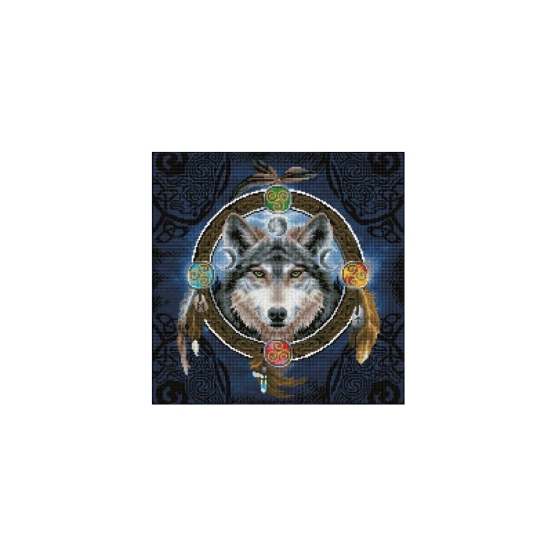 Kit DIAMOND DOTZ® Attrape-Rêves Loup