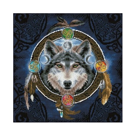 Kit DIAMOND DOTZ® Attrape-Rêves Loup