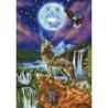 Kit DIAMOND DOTZ® Loup à la lune