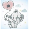 Kit DIAMOND DOTZ® Elephant et son ballon coeur