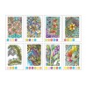 Cartes de coloriage  - Thème Zen - 16 cartes et 8 designs Chameleon Pens