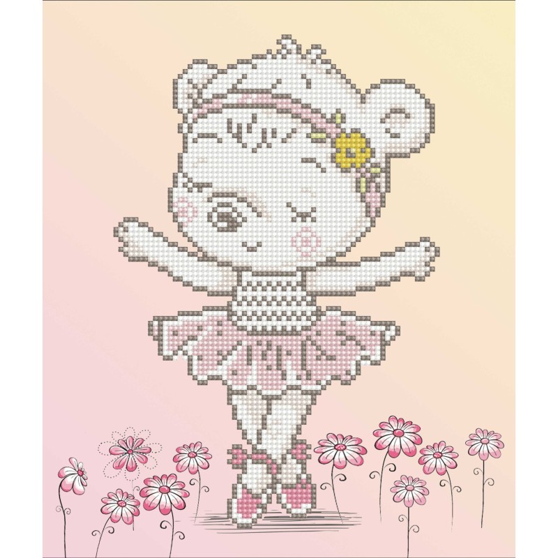 Kit DIAMOND DOTZ® Ourson petite ballerine