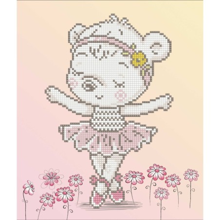 Kit DIAMOND DOTZ® Ourson petite ballerine