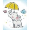 Kit DIAMOND DOTZ® Éléphant sous la pluie