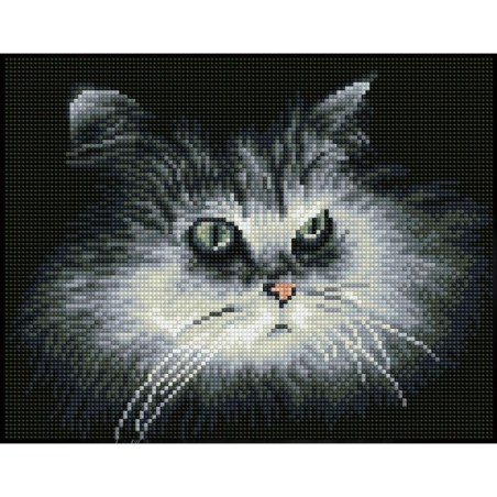 DIAMOND DOTZ® Carré Chat dans l'ombre