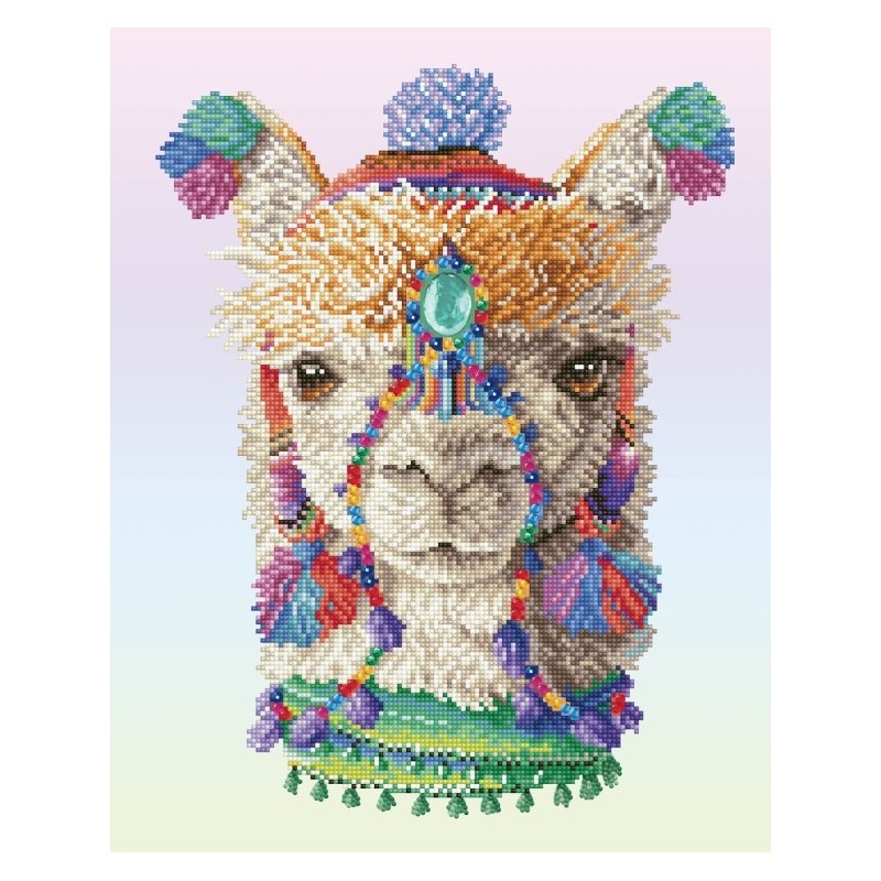 Kit DIAMOND DOTZ® Collection exclusive Lama Bohème