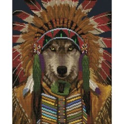 Kit DIAMOND DOTZ® Le Loup :...