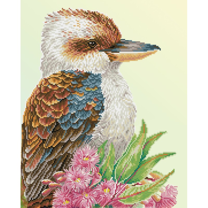 Kit DIAMOND DOTZ® Collection exclusive le Kookaburra, oiseau d'Australie