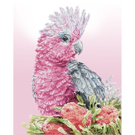 Kit DIAMOND DOTZ® Collection exclusive Perroquet cacatoès rose