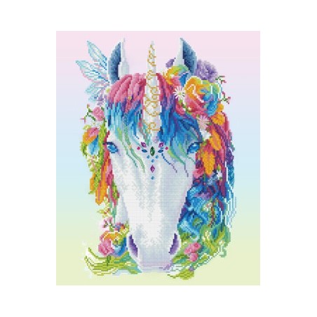 Kit DIAMOND DOTZ® Collection exclusive Licorne arc-en-ciel
