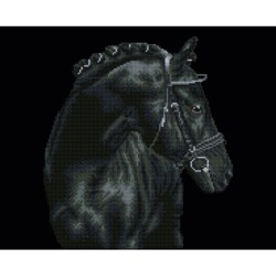 Kit DIAMOND DOTZ® Cheval noir