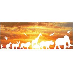 Kit DIAMOND DOTZ® Paysage de la savane