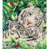 Kit DIAMOND DOTZ® Tigre blanc et ses petits