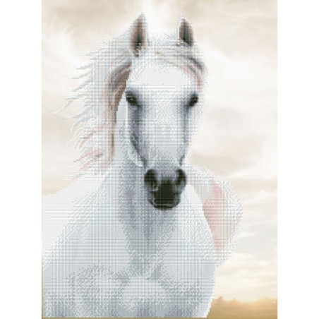 Kit DIAMOND DOTZ® Cheval blanc impérial