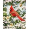 Kit DIAMOND DOTZ® Oiseau Cardinal de bonne fortune