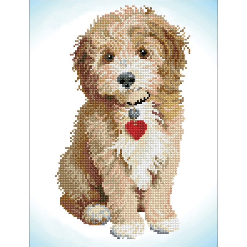 Kit DIAMOND DOTZ® Chien collier coeur