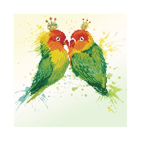 Kit DIAMOND DOTZ® Perruches amoureuses