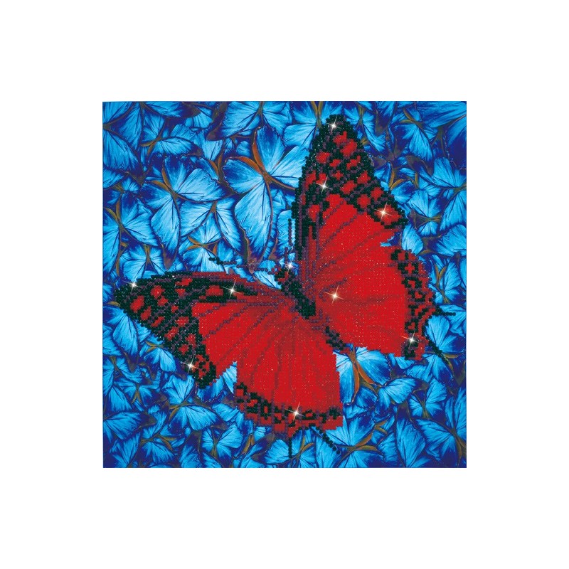 Kit DIAMOND DOTZ® Papillon Rouge