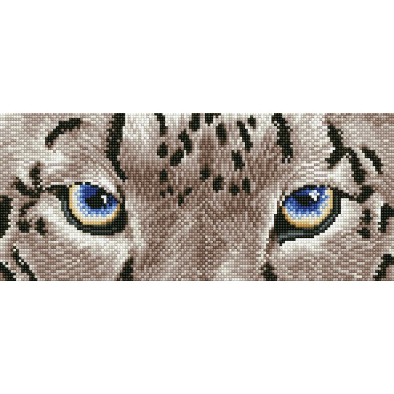 Kit DIAMOND DOTZ® Léopard de la neige