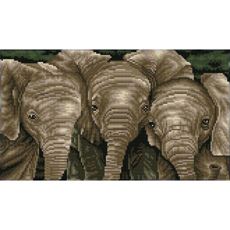 Kit DIAMOND DOTZ® L'appel des éléphants