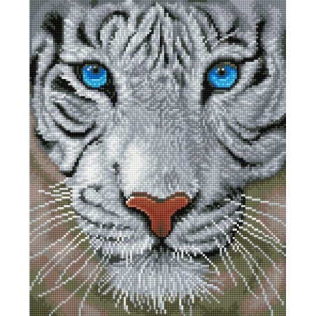 Kit DIAMOND DOTZ® Tigre blanc magique