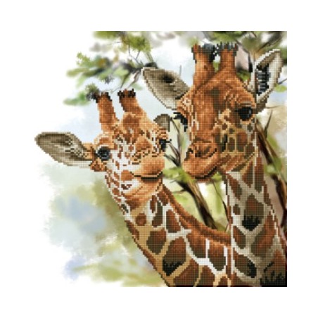 Kit DIAMOND DOTZ® Tendres Girafes