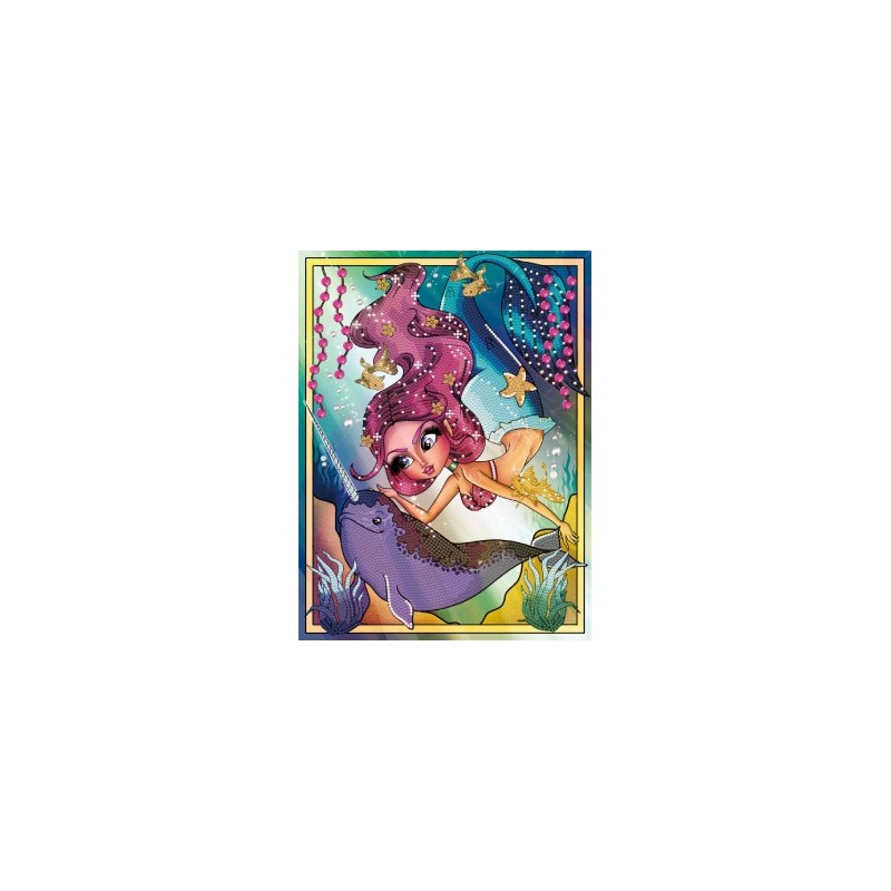 Kit DIAMOND DOTZ® Collection exclusive "Les Darlings" - La Sirène et le Narval