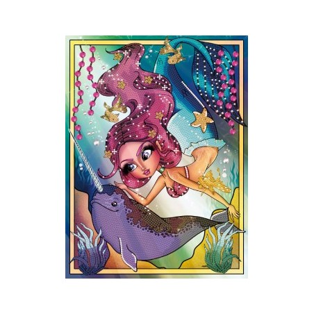 Kit DIAMOND DOTZ® Collection exclusive "Les Darlings" - La Sirène et le Narval