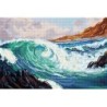 DIAMOND DOTZ® Carré La déferlante marine