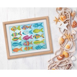 Kit DIAMOND DOTZ® Banc de poissons