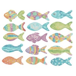 Kit DIAMOND DOTZ® Banc de poissons
