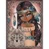 Kit DIAMOND DOTZ® Collection exclusive "Les Darlings" - La jeune Indienne et son Loup